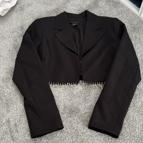 House of Harlow 1960 Black Diamond Blazer and Skirt - Picture 3 of 8